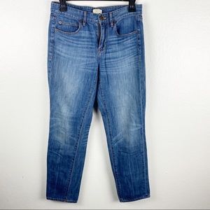 J.CREW Factory 100% Cotton Distressed Ankle Jeans, Size 25